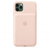 Apple Smart Battery Case - оригинален кейс с вградена батерия за iPhone 11 Pro (розов пясък)