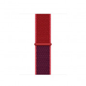 Apple Red Sport Loop - оригинална текстилна каишка за Apple Watch 42мм, 44мм (червен)