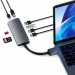Satechi USB-C Dual Multimedia Adapter - мултифункционален хъб за свързване на допълнителна периферия за Apple MacBook (тъмносив) 4
