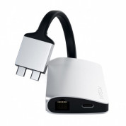 Satechi USB-C Dual Multimedia Adapter - мултифункционален хъб за свързване на допълнителна периферия за Apple MacBook (сребрист) 2