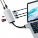 Satechi USB-C Dual Multimedia Adapter - мултифункционален хъб за свързване на допълнителна периферия за Apple MacBook (сребрист) 4
