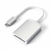 Satechi Aluminum USB-C UHS-II Card Reader - четец за microSD и SD карти памет за мобилни устройства с USB-C (сребрист) 