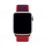 Apple Red Sport Loop - оригинална текстилна каишка за Apple Watch 38мм, 40мм (червен) 2