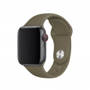 Apple Khaki Sport Band S/M & M/L - оригинална силиконова каишка за Apple Watch 42мм, 44мм (кафяв) 1