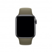 Apple Khaki Sport Band S/M & M/L - оригинална силиконова каишка за Apple Watch 42мм, 44мм (кафяв) 2