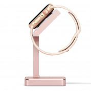 Satechi Aluminum Apple Watch Stand - луксозна алуминиева поставка за Apple Watch (розово злато) 3