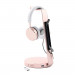 Satechi Aluminium Headphone Stand - дизайнерска алуминиева поставка за слушалки с USB изходи (розово злато) 3