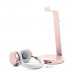Satechi Aluminium Headphone Stand - дизайнерска алуминиева поставка за слушалки с USB изходи (розово злато) 2