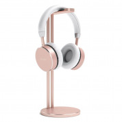Satechi Aluminium Slim Headphone Stand - дизайнерска алуминиева поставка за слушалки (розово злато)