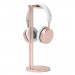 Satechi Aluminium Slim Headphone Stand - дизайнерска алуминиева поставка за слушалки (розово злато) 2