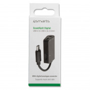 4smarts Active USB-C to USB-C And 3.5mm Aux Audio Splitter SoundSplit Digital - активен адаптер USB-C към 3.5 мм. и USB-C изход (6см) (черен) 2
