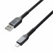 Nomad Rugged USB-A to Lightning Cable - здрав кабел с въжена оплетка за устройства с Lightning порт (150 см) (черен) 2