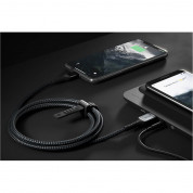 Nomad Rugged USB-A to Lightning Cable - здрав кабел с въжена оплетка за устройства с Lightning порт (150 см) (черен) 3