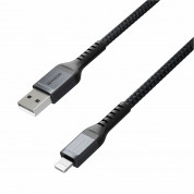 Nomad Rugged USB-A to Lightning Cable - здрав кабел с въжена оплетка за устройства с Lightning порт (300 см) (черен) 1