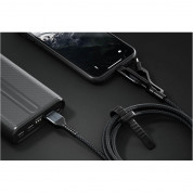 Nomad Kevlar USB-A to Universal Cable - здрав кевларен кабел за устройства с Lightning, microUSB и USB-C порт (150 см) (черен) 3