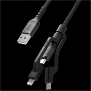 Nomad Kevlar USB-A to Universal Cable - здрав кевларен кабел за устройства с Lightning, microUSB и USB-C порт (150 см) (черен) 6