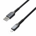 Nomad Kevlar USB-A to Lightning Cable - здрав кевларен кабел за устройства с Lightning порт (150 см) (черен) 2