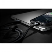 Nomad Kevlar USB-A to Lightning Cable - здрав кевларен кабел за устройства с Lightning порт (150 см) (черен) 3