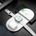 Baseus 3in1 Wireless Charger (WX3IN1-01) - тройна поставка (пад) с Fast Charge технология за безжично зареждане за Qi съвместими устройства, Apple Watch и Apple Airpods (черен) 7