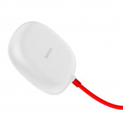 Baseus Suction Cup Wireless Charger - залепяща се подложка (пад) за безжично зареждане с USB кабел (бял) 4