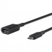 IncrediCables USB-C to USB-A Female Adaptor - USB-A OTG адаптер за устройства с USB-C порт (черен)  1