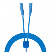 IncrediCables Audio Splitter Cable - аудио разклонител (сплитер) за мобилни устройства с 3.5 мм стерео-жак (син)