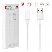 Huawei CP51 Fast Charge USB-C Data Cable 3A - оригинален USB-C кабел за мобилни устройства с USB-C 5