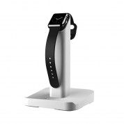 Griffin WatchStand Charging Dock - поставка за Apple Watch и iPhone (сребрист) 2