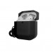 Urban Armor Gear Soft Touch Waterproof Silicone Hang Case - водо и удароустойчив силиконов калъф с карабинер за Apple Airpods (черен) 5