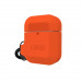 Urban Armor Gear Soft Touch Waterproof Silicone Hang Case - водо и удароустойчив силиконов калъф с карабинер за Apple Airpods (оранжев) 4
