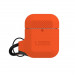 Urban Armor Gear Soft Touch Waterproof Silicone Hang Case - водо и удароустойчив силиконов калъф с карабинер за Apple Airpods (оранжев) 5