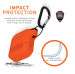 Urban Armor Gear Soft Touch Waterproof Silicone Hang Case - водо и удароустойчив силиконов калъф с карабинер за Apple Airpods (оранжев) 8