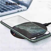 Baseus Cobble Wireless Charger (WXYS-01) - поставка (пад) за безжично зареждане с технология за бързо зареждане (15W) за Qi съвместими устройства (черен) 3