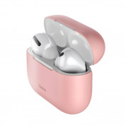 Baseus Super Thin Silica Gel Case - силиконов калъф за Apple Airpods Pro (розов)