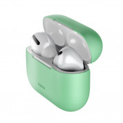 Baseus Super Thin Silica Gel Case - силиконов калъф за Apple Airpods Pro (зелен)