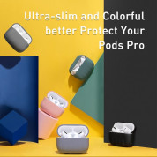 Baseus Shell Pattern Silica Gel Case - силиконов калъф за Apple Airpods Pro (розов) 1