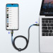 Baseus Halo USB-C to USB-C Cable PD 2.0 60W (CATGH-I01) - кабел с въжена оплетка за устройства с USB-C порт (50 см) (черен)  5