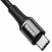 Baseus Halo USB-C to USB-C Cable PD 2.0 60W (CATGH-I01) - кабел с въжена оплетка за устройства с USB-C порт (50 см) (черен)  4