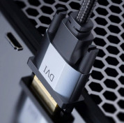 Baseus Enjoyment Series DVI Male To DVI Male Cable (CAKSX-Q0G) - DVI към DVI кабел (100 см) (черен) 2