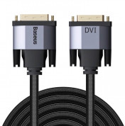 Baseus Enjoyment Series DVI Male To DVI Male Cable (CAKSX-R0G) (200 cm) (black)