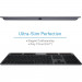 Macally Solar Powered Slim Bluetooth Wireless Keyboard - безжична Bluetooth клавиатура със соларно зареждане за MacBook и Apple компютри (тъмносив)  11
