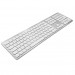 Macally Slim Bluetooth Wireless Keyboard UK - безжична Bluetooth клавиатура за MacBook (бял)  15