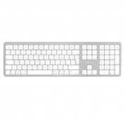 Macally Slim Bluetooth Wireless Keyboard UK - безжична Bluetooth клавиатура за MacBook (бял) 