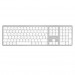 Macally Slim Bluetooth Wireless Keyboard UK - безжична Bluetooth клавиатура за MacBook (бял)  1