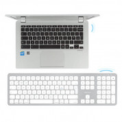 Macally Slim Bluetooth Wireless Keyboard UK - безжична Bluetooth клавиатура за MacBook (бял)  8
