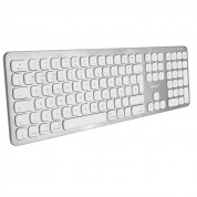 Macally Slim Bluetooth Wireless Keyboard UK - безжична Bluetooth клавиатура за MacBook (бял)  13