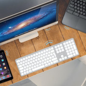 Macally Slim Bluetooth Wireless Keyboard UK - безжична Bluetooth клавиатура за MacBook (бял)  18