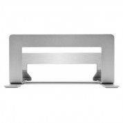 Macally Vertical Laptop Stand - вертикална стоманена поставка за MacBook и лаптопи (сребрист) 5