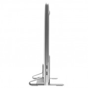 Macally Vertical Laptop Stand - вертикална стоманена поставка за MacBook и лаптопи (сребрист) 7