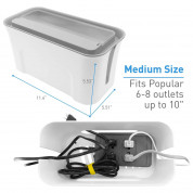 Macally Cable Box Organizer - кабелна кутия и органайзер за кабели, захранвания и други 2